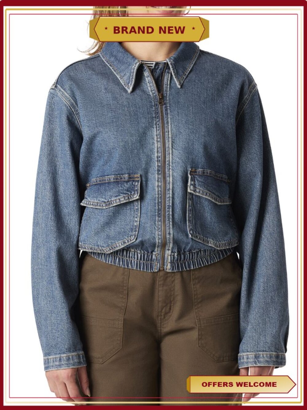 Vintage Levi Strauss Signature Cinched Denim Jacket Women's